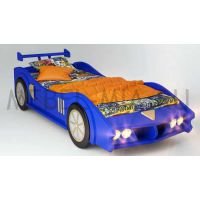 Кровать в виде машины Макларен - синяя