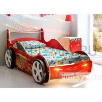 Детская кровать-машина Молния Фанки со спальным местом 170х80 см