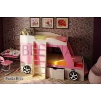 Кровать-машина Джип для двоих детей + парта Фанки Деск-1