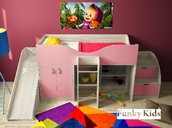 Детская мебель Орбита-9 - кровать чердак для маленьких детей, сп место 160х70