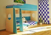 Двухъярусная кровать для двоих детей, спальное место 190х80